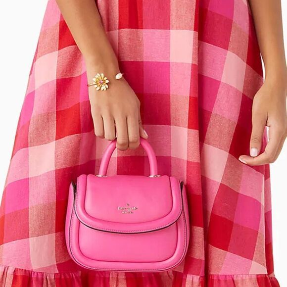 Kate Spade Hot Pink Puffy Bag (Deep Hibiscus) - Picture 10 of 12